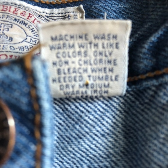 Vintage Abercrombie & Fitch Blue Straight Jeans High-Rise Size 10 Taper Mom - Picture 15 of 16